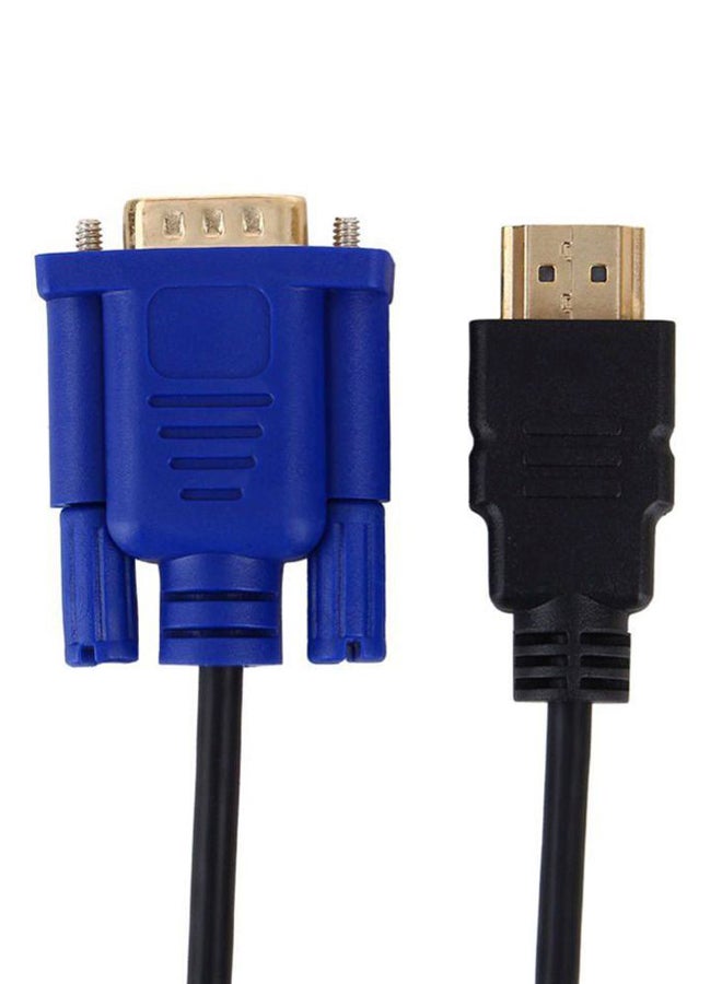 أليش كابل عالي الدقة من HDMI إلى VGA أسود/ذهبي  - Image 4