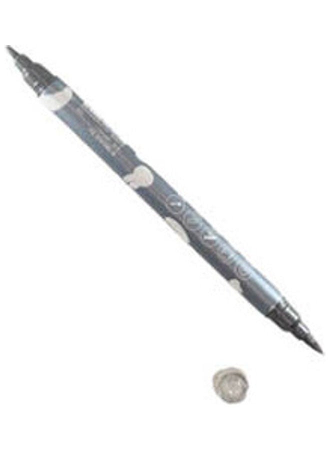 M&G 2 Head Metallic Permanent Pen Black 