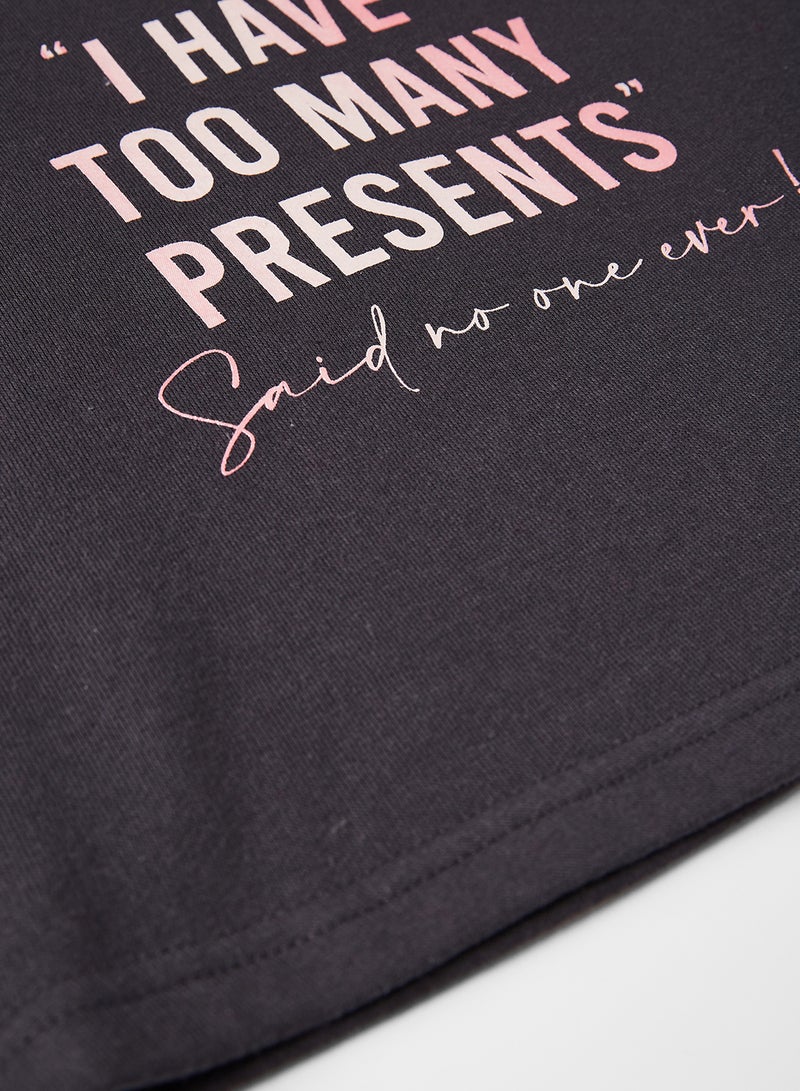 NEW LOOK Kids Long Sleeve Sweatshirt Charcoal  - Image 4