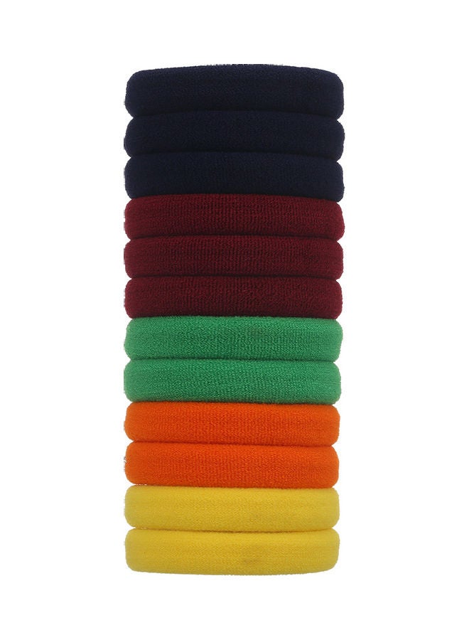 طقم ربطات شعر مطاطية كبيرة من 24 قطعة متعدد الألوان 11x4x9سم - Image 1