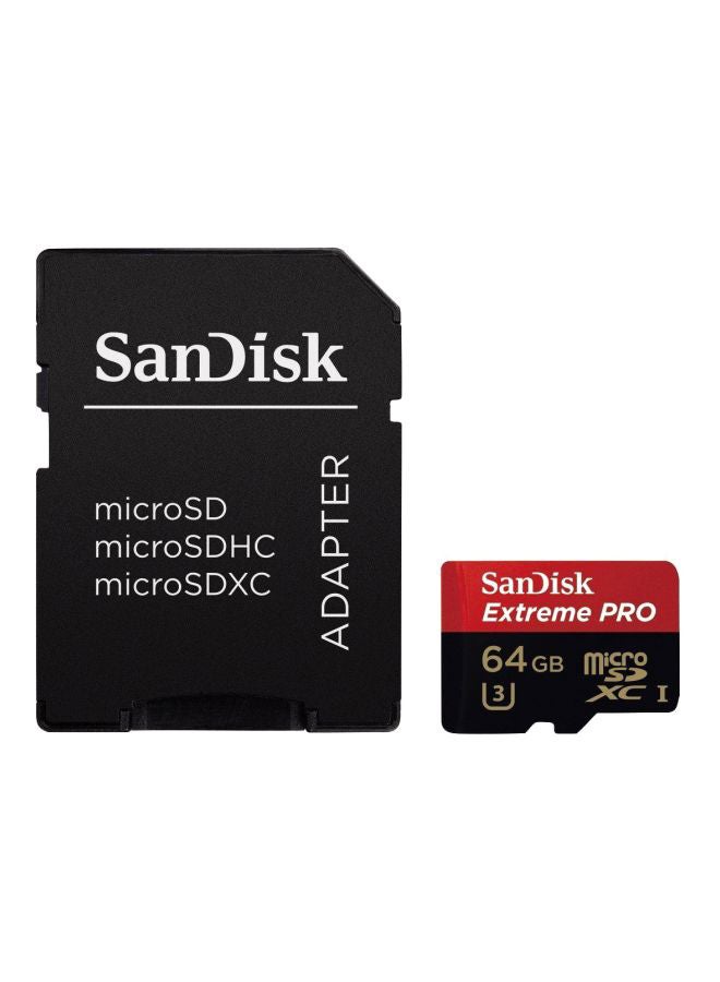 سانديسك محول بطاقة Micro SDXC إكستريم برو 64 GB  - Image 1