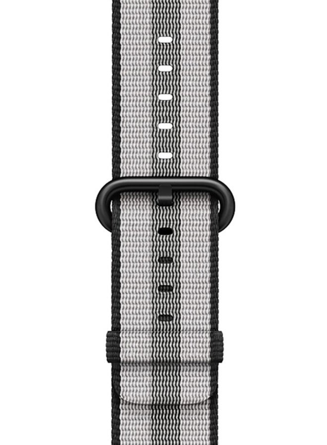 LNKOO Replacement Band For Apple Watch Series 3/2/1 Black/White/Grey - Image 2