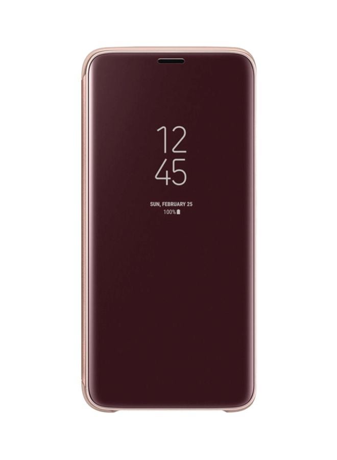 Samsung - Clear View Standing Cover For Samsung Galaxy S9 Pink/Clear - Image 1