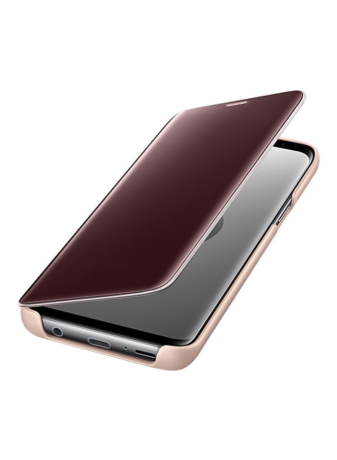 Samsung - Clear View Standing Cover For Samsung Galaxy S9 Pink/Clear - Image 1
