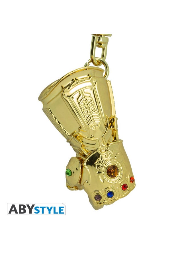 ABYstyle Infinity Gauntlet Metal 3D Keychain Gold  - Image 5
