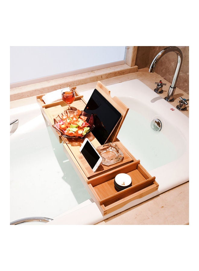 منظم كادي لحوض الاستحمام والسبا بني - Image 4