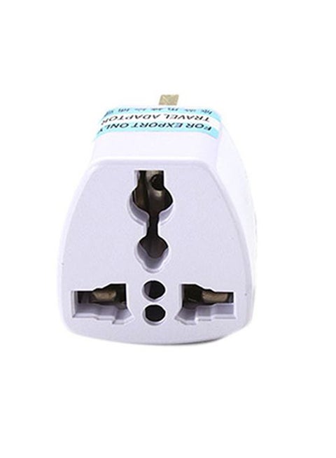 US/EU/AU To UK/HK/AC Travel Adapter White