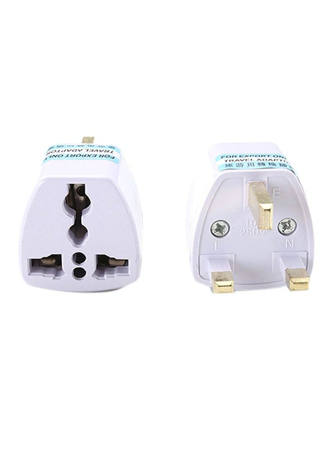Voberry US/EU/AU To UK/HK/AC Travel Adapter White  - Image 2