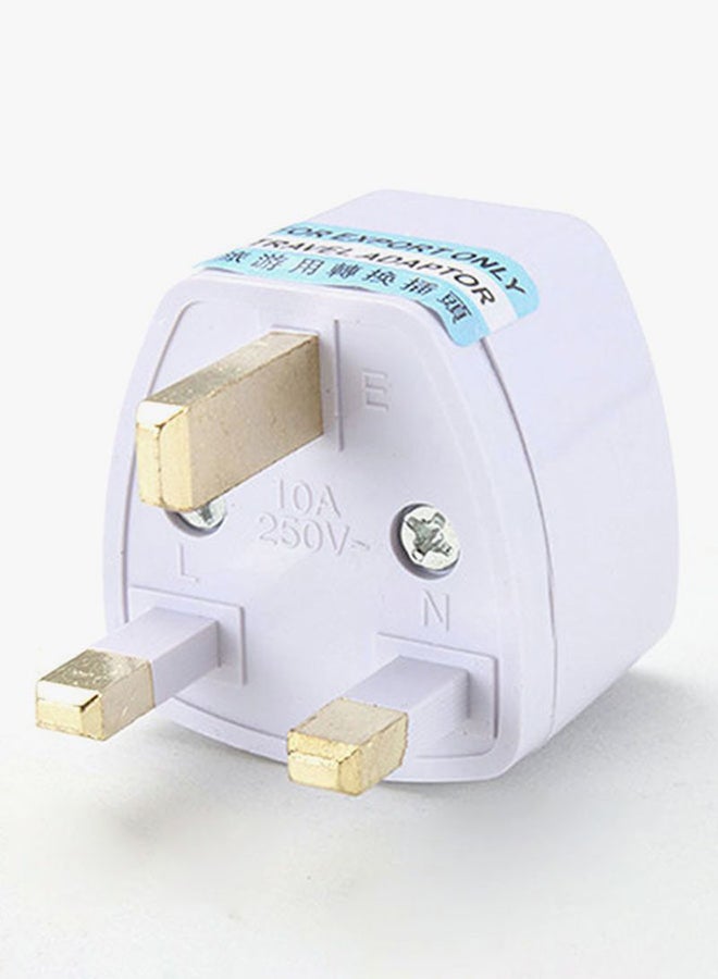 Voberry US/EU/AU To UK/HK/AC Travel Adapter White  - Image 4