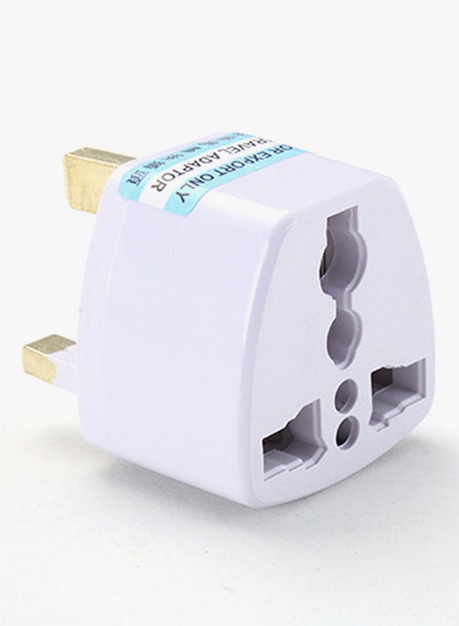 Voberry US/EU/AU To UK/HK/AC Travel Adapter White  - Image 5