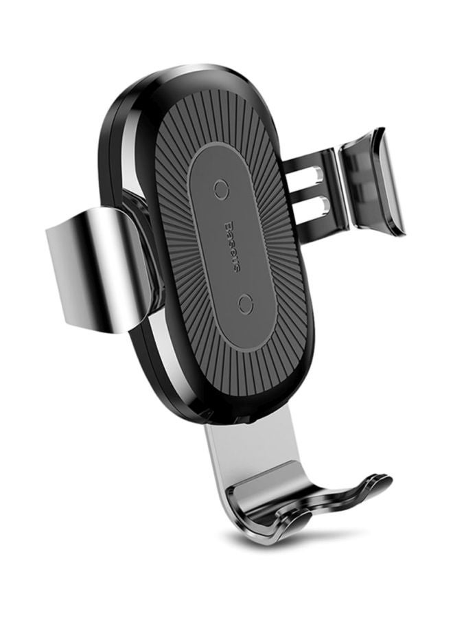 Baseus Stickup Gravity Car Mount Fast Wireless Charger Black/Silver - Image 2