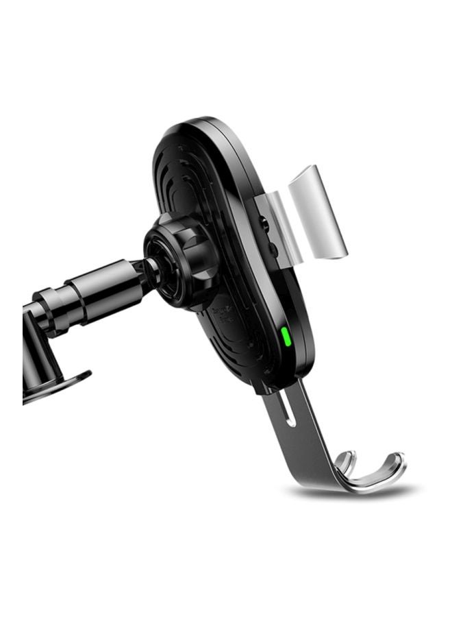 Baseus Stickup Gravity Car Mount Fast Wireless Charger Black/Silver - Image 3