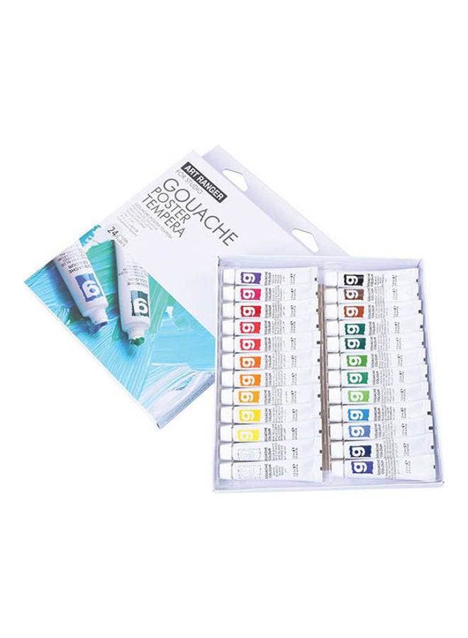 Art Rangers Gouache Colour Paint Set 24 Colors Multicolour