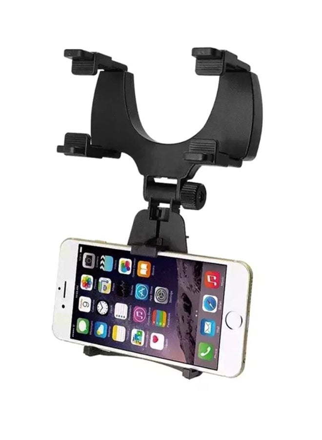 Voberry Rear-view Mirror Mobile Phone Mount Black - Image 2