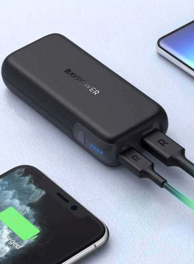 RAVPOWER 10000.0 mAh 2-Port PD Pioneer Power Bank Black/Silver  - Image 4