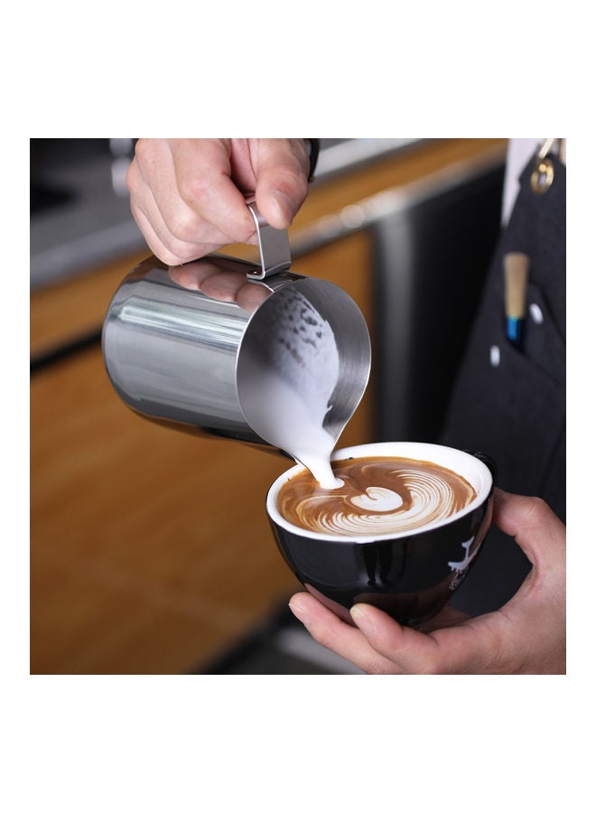 أولي ون إبريق لصنع رغوة الحليب من الإستانلس ستيل فضي - Image 4