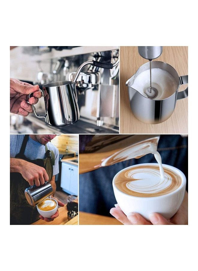 أولي ون إبريق لصنع رغوة الحليب من الإستانلس ستيل فضي - Image 5