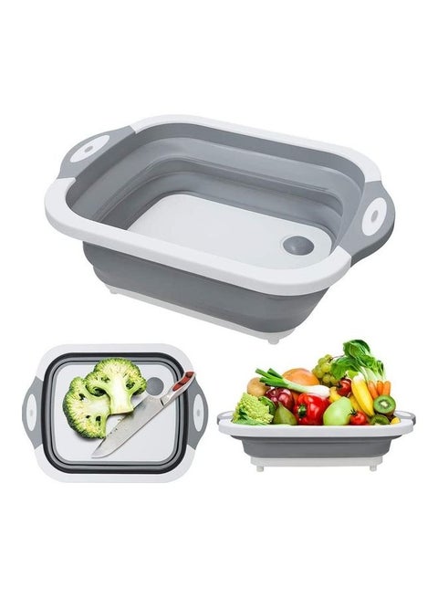 Foldable Multifunction Chopping Board Multicolour 40x30x4.5cm