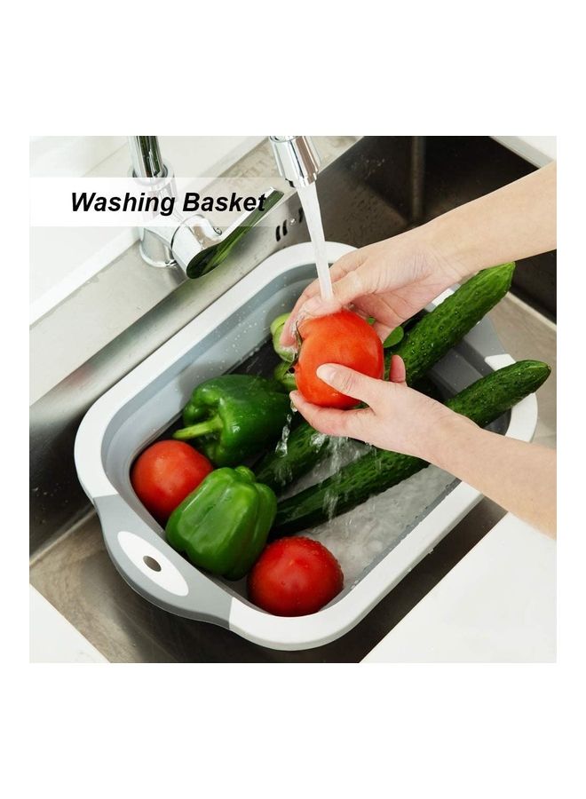 Olliwon - Foldable Multifunction Chopping Board Multicolour 40x30x4.5cm - Image 1