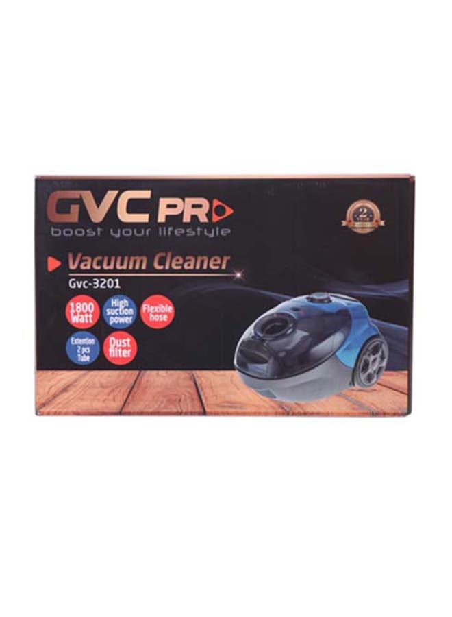 gvc pro Vacuum Cleaner, Dust Capacity 2 L 1800 W GVC-3201 Black/Blue  - Image 3
