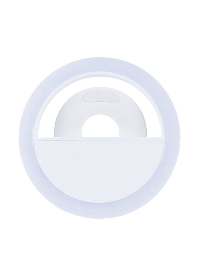ANDOER Portable Mini Clip-on  LED Selfie Ring Light White  - Image 2