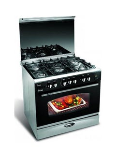 I-Cook Gas Cooker- 5 Burners, 60x80 CM C6080SS-NC-511-IDSC Silver