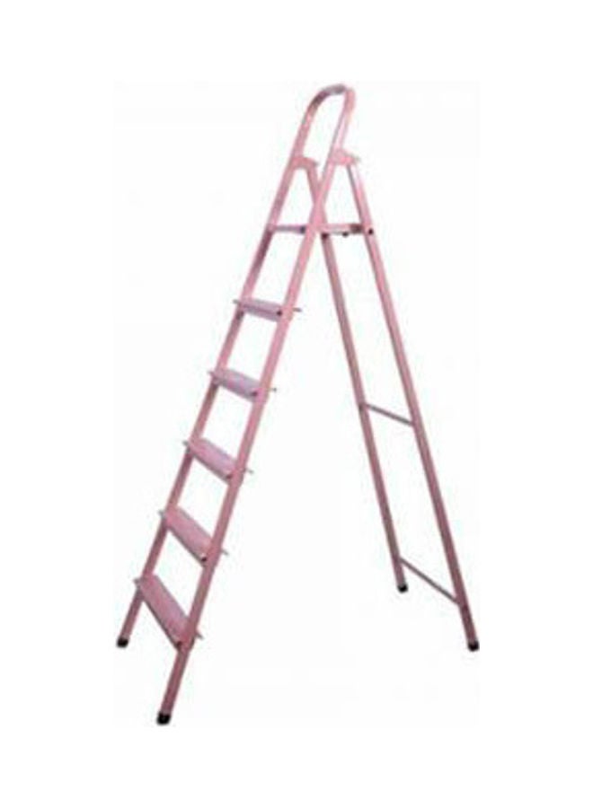 Metal ladder 6 steps Pink 220cm 