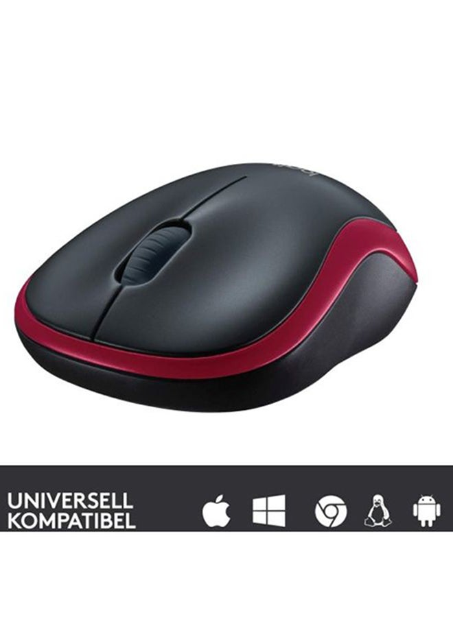 Logitech High Grade M185 Mouse Black/Red  - Image 5