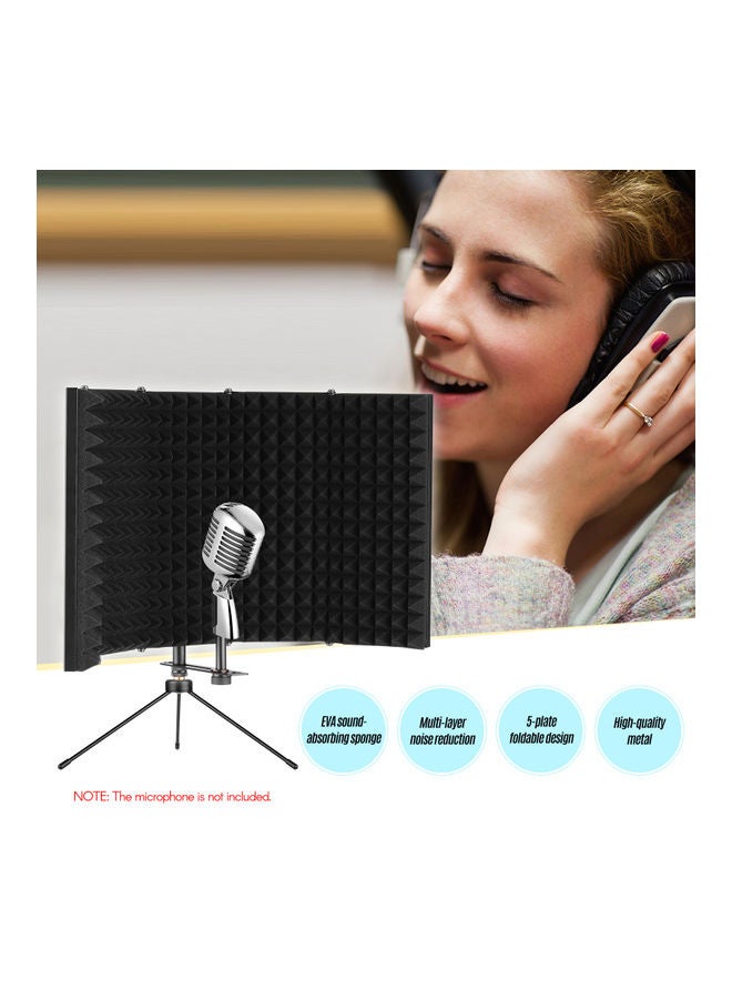 K501 Microphone Soundproof Cover With Desktop Tripod Stand