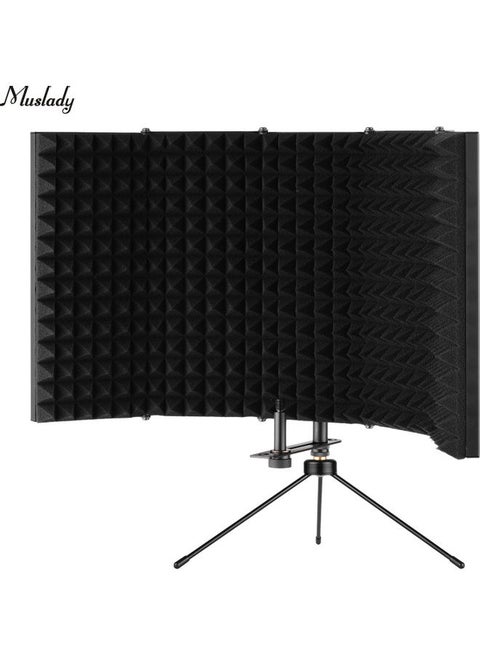 K501 Microphone Soundproof Cover With Desktop Tripod Stand