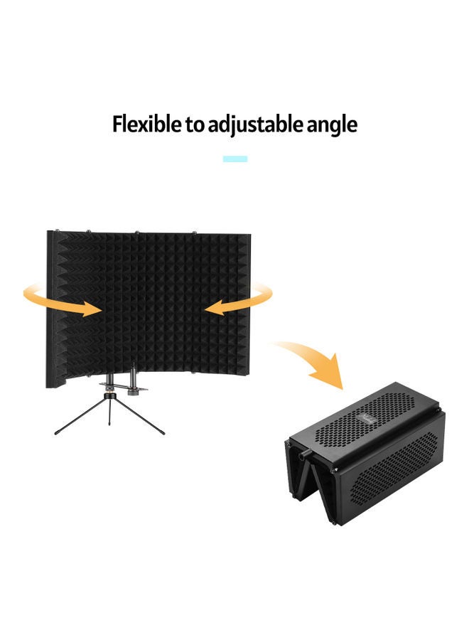 K501 Microphone Soundproof Cover With Desktop Tripod Stand