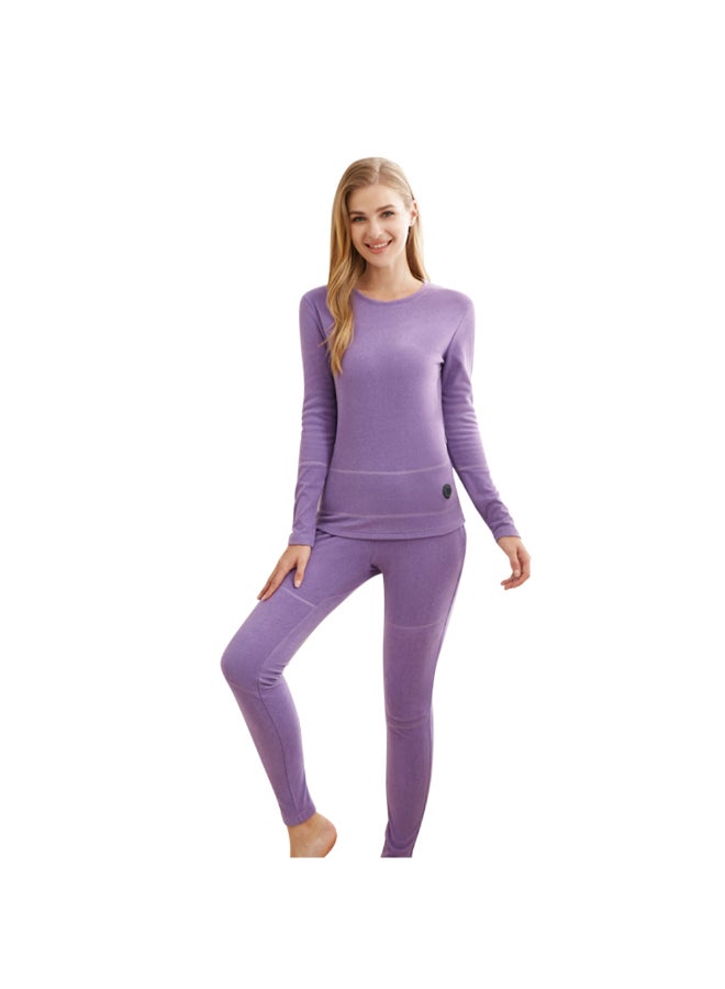 Heating Shirt And Pants Set Purple  - Image 2