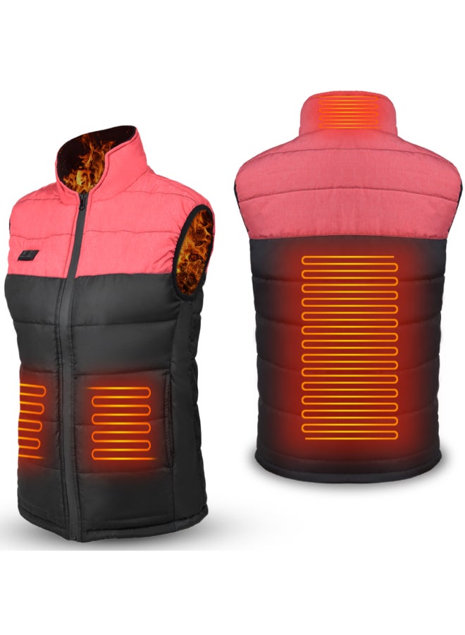 Portable Heating Warm Vest Black/Red  - Image 1