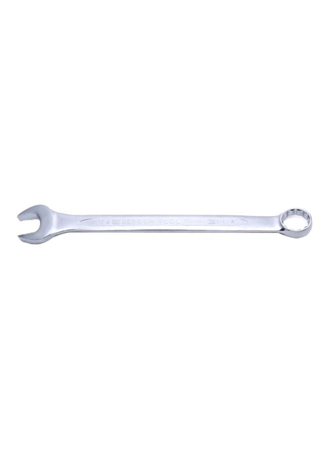 Jetech 1-1/4 Inch Combination Wrench - Industrial Grade Spanner with 12-Point Design, 15-Degree Offset, Made with Durable Chrome Vanadium Steel in Sand Blasted Finish, Forged, Heat-Treated, SAE Silver 1-1/4inch