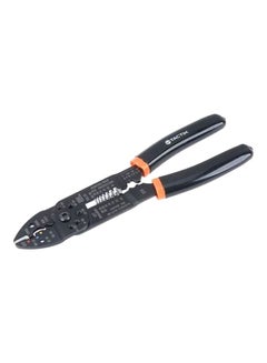 Professional 8.5 Inch (215Mm) Wire Stripper/Wire Crimping Tool, Wire Cutter, Bolt Cutter, Wire Crimper, Cable Stripper, Wiring Tools And Multi-Function Hand Tool- 401009 Black/Orange 8.5inch