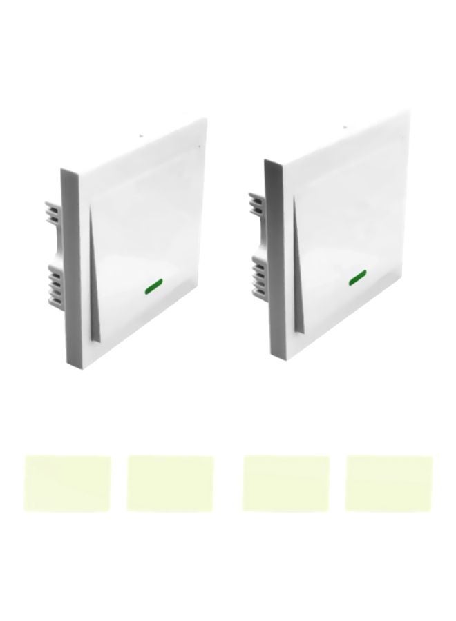 SONOFF 2-Piece Wireless Remote Control Switch White/Green 