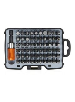 Tactix 61-Pieces Screwdriver Bit Set, S2 Steel Bits, Includes Slotted, Phillips, Pozidriv, Torx, Torx Tamper, And Hex Bits With 1/4" Adapter, And Quick Chuck Magnetic Bit Extension- 418159 Multicolour 9x3.5x12cm  - Image 3