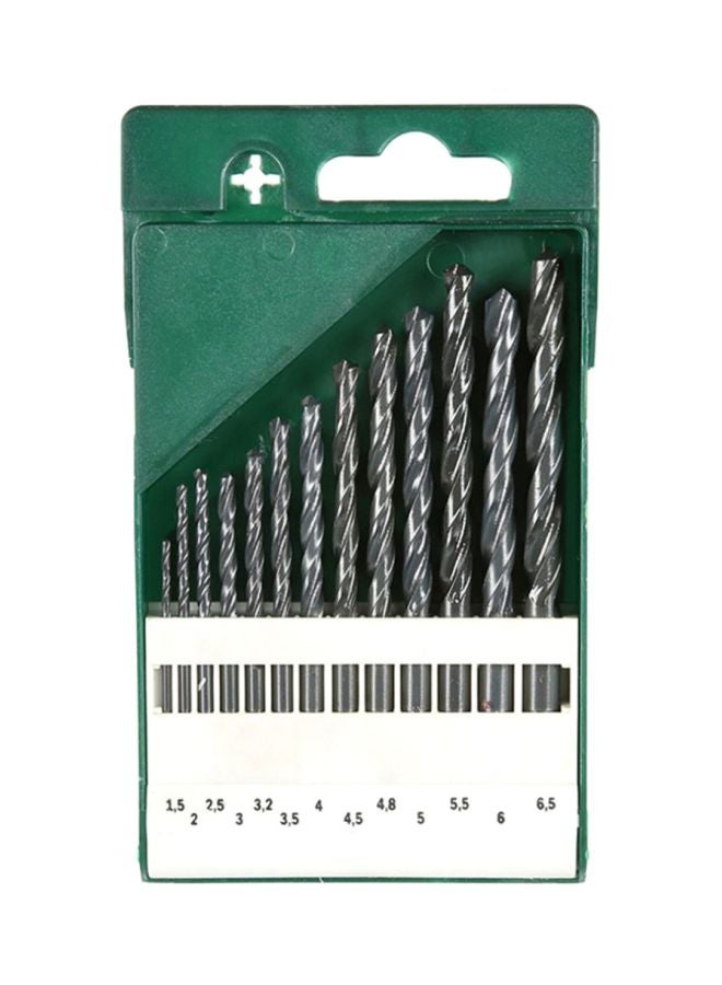 BOSCH 13-Piece Chisel Edge Drill Bit Set Silver - Image 1