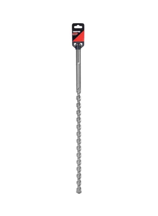 GEEPAS SDS Max Drilling Flute - Masonry Drill Bit Spiral Flute Rotary Masonry Drill | Ideal for Concrete Drilling, Wood & other Soft materials (D20xL540xWL200) Silver  - Image 2