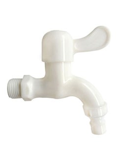Washing Machine Faucet Tap White 9x2.5x10cm