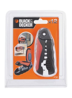 BLACK+DECKER 11-Piece Screwdriver/Ratchet/Wrench Set With Flip Handle Inbuilt Bit Holder A7140-XJ multicolour  - Image 3