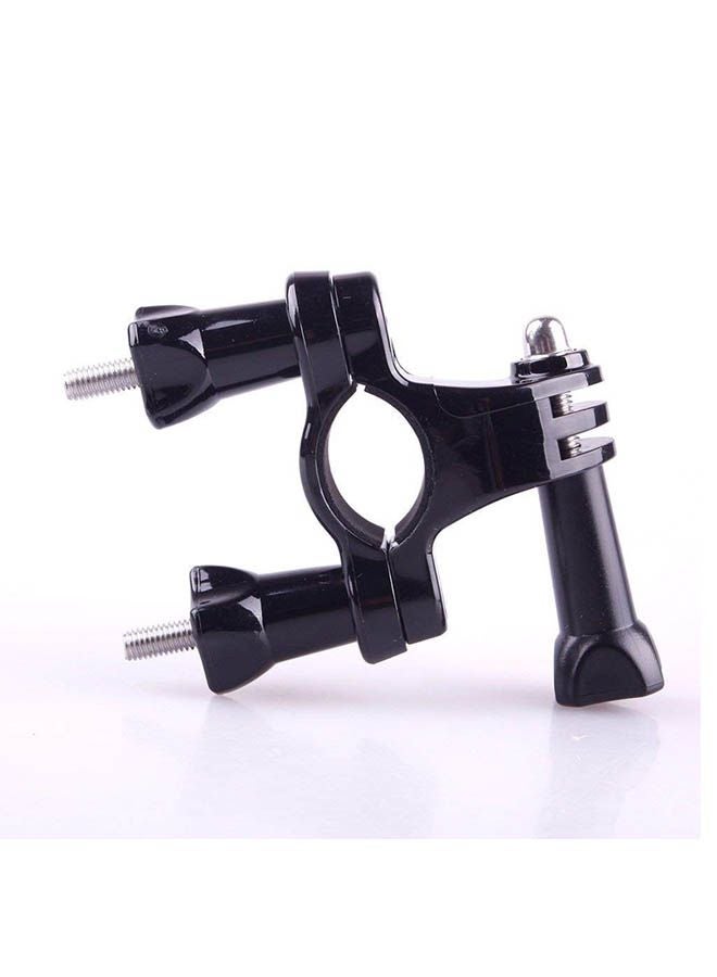 Ozone - Bicycle Handlebar Seat post Clamp With Three-way Adjustable Pivot Arm mount holder For GoPro 1 2 3 ST-02 Black - Image 1
