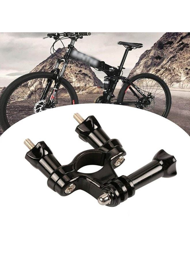 Ozone - Bicycle Handlebar Seat post Clamp With Three-way Adjustable Pivot Arm mount holder For GoPro 1 2 3 ST-02 Black - Image 1