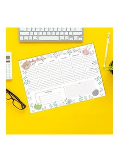 Yassin To Do Weekly Planner - A4 - 52 Sheets Multicolour  - Image 4