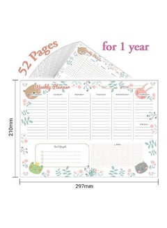 Yassin To Do Weekly Planner - A4 - 52 Sheets Multicolour  - Image 5