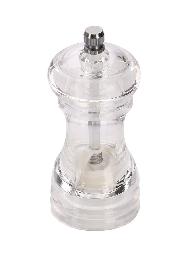 Royalford Acrylic Pepper Mill With Grinder Clear 5.3x5.3x11.5cm  - Image 1