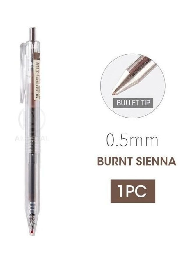 M&G Retractable Gel Pen 0.5 Mm No.Agph5603 Brown - Image 2
