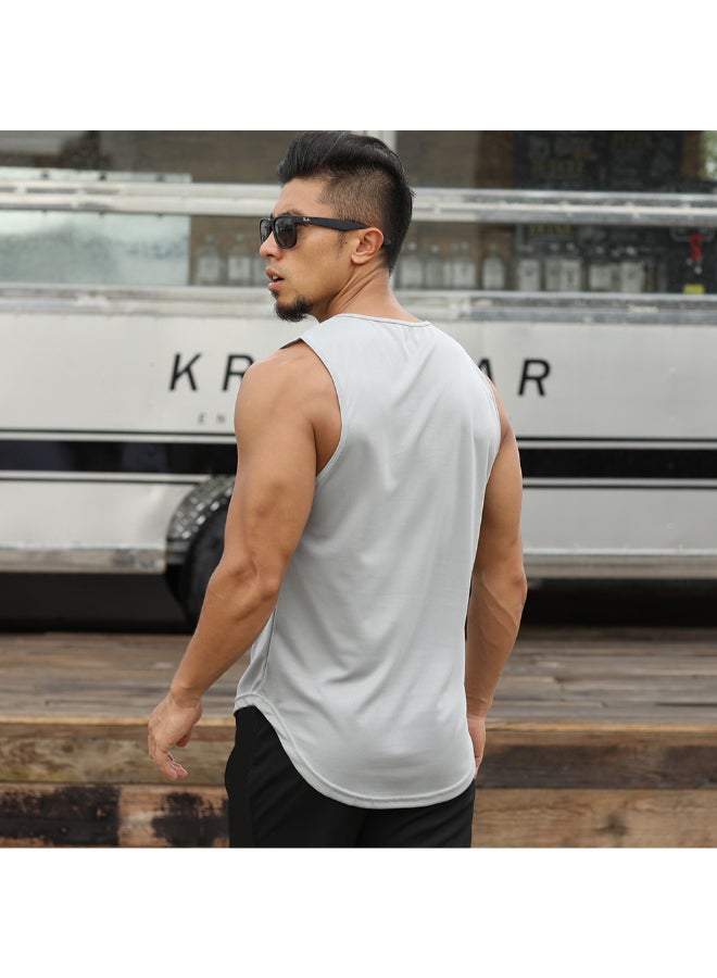 Quick Dry Sport Vest Light Grey  - Image 2