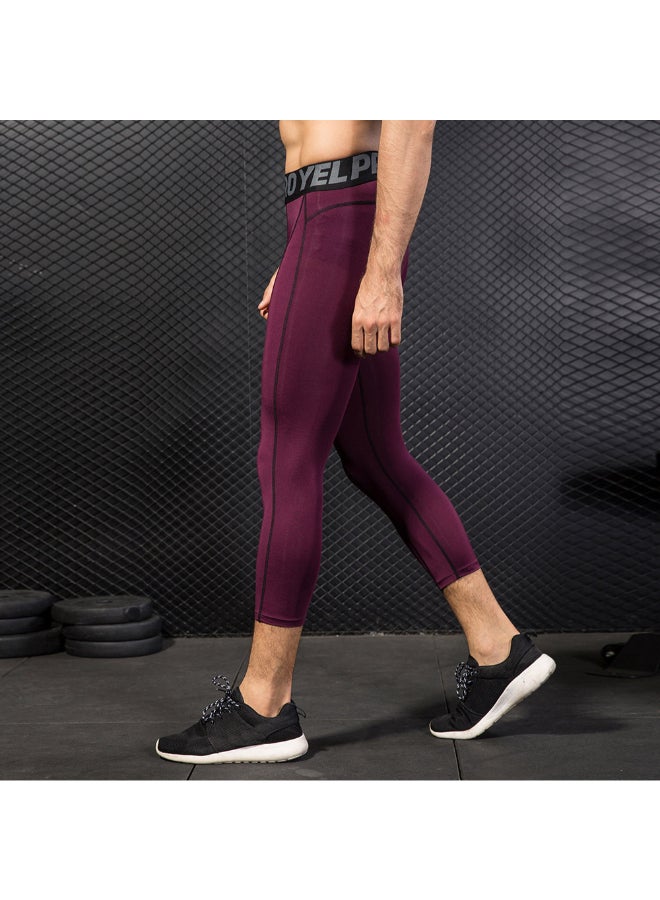 2-Piece Quick Dry Stretchable Bodycon Workout Leggings Set Multicolour - Image 2