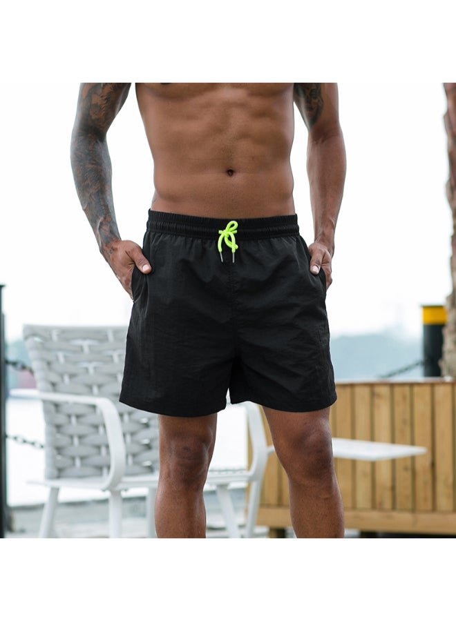Summer Seasonal Side Pocket Sportswear Shorts Black - Image 1